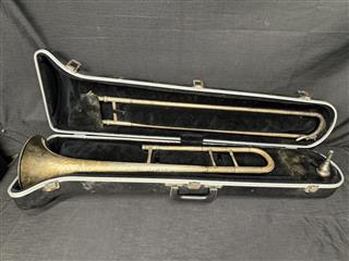 HENRY DISTIN MFG CO. TROMBONE 1867 MADE IN WILLIAMSPORT PA.